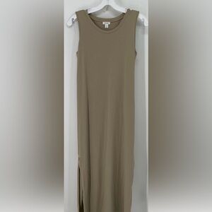 Cuyana Sleeveless Maxi Dress in Tan Size XS